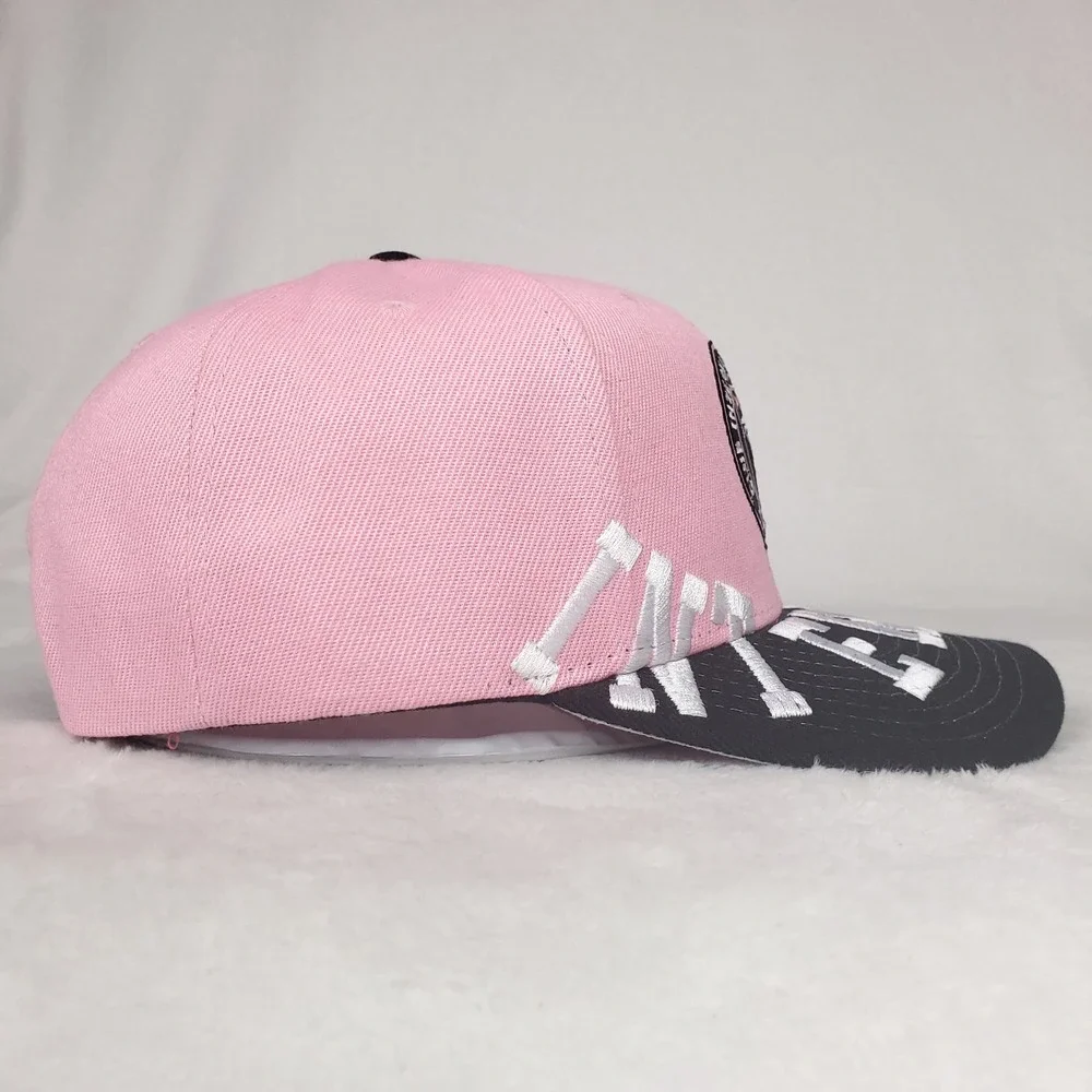Inter Miami CF Mitchell & Ness‎ MLS Pro Fit Snapback Hat Cap Pink Black NWT